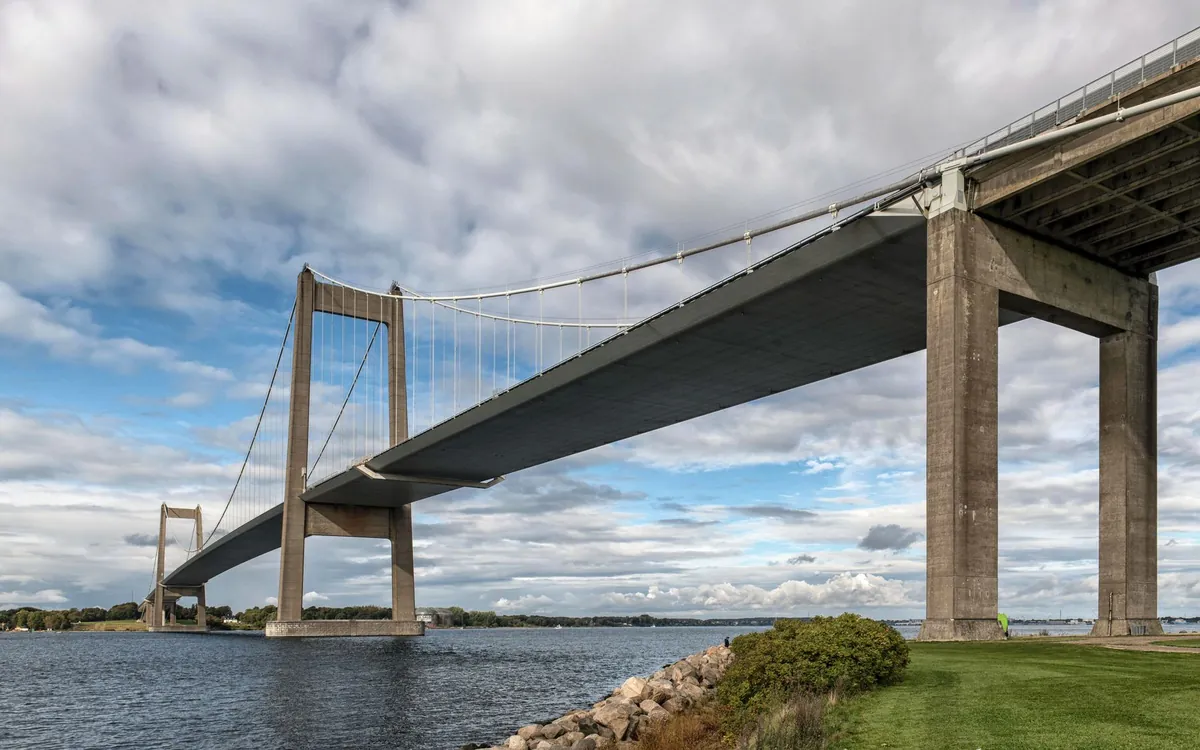Den nye Lillebæltsbro ved Fredericia